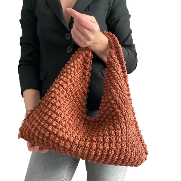 Luana Crochet Bag – Boho Tote Bag for Women – Summer Beach & Everyday Purse - Image 3