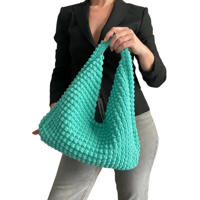 Luana Crochet Bag – Boho Tote Bag for Women – Summer Beach & Everyday Purse - Image 2