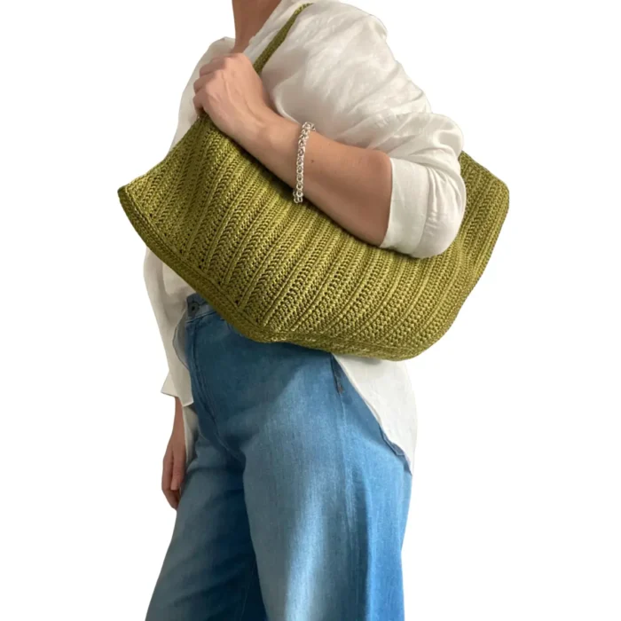 Woven Summer Bag – Boho Shoulder Tote for Women – Beach & Everyday Handbag - Image 4