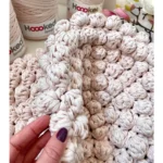 Handmade Crochet Bobble Pouffe – Yarn Pouf Ottoman – Home Decor Pouf - Image 2